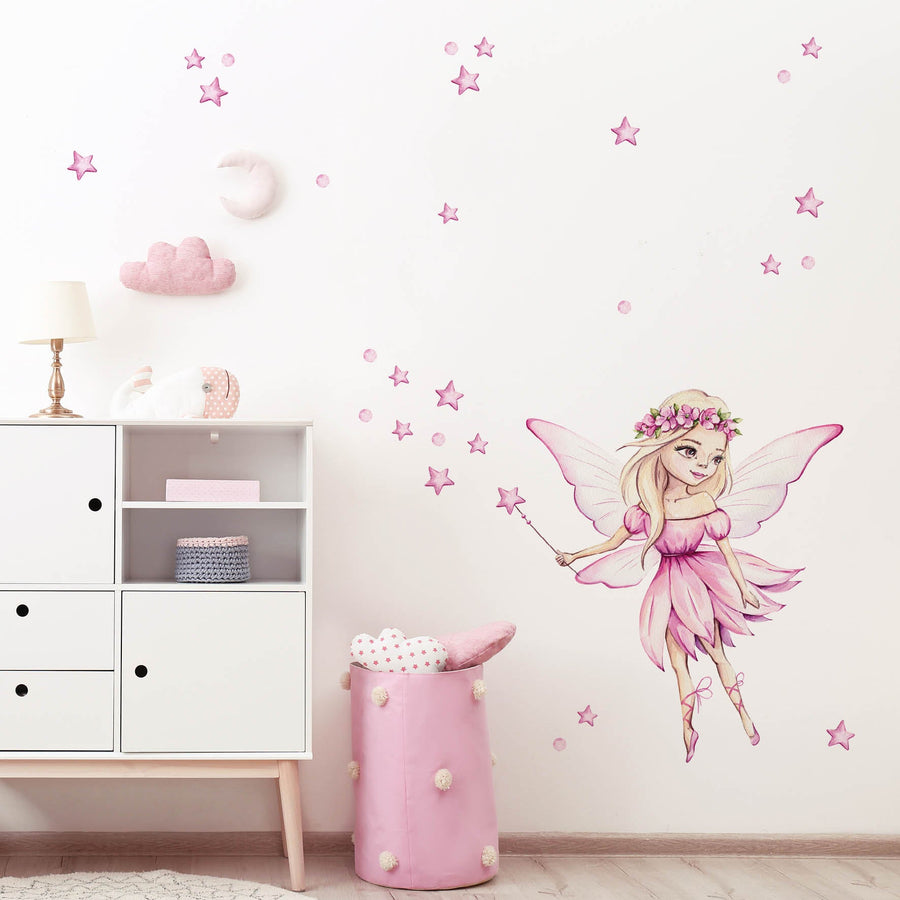 *RASPRODAJA* Fairy Tale Pink @HIAWorkshop® - Naljepnice za zid dječje sobe (oštećeno)