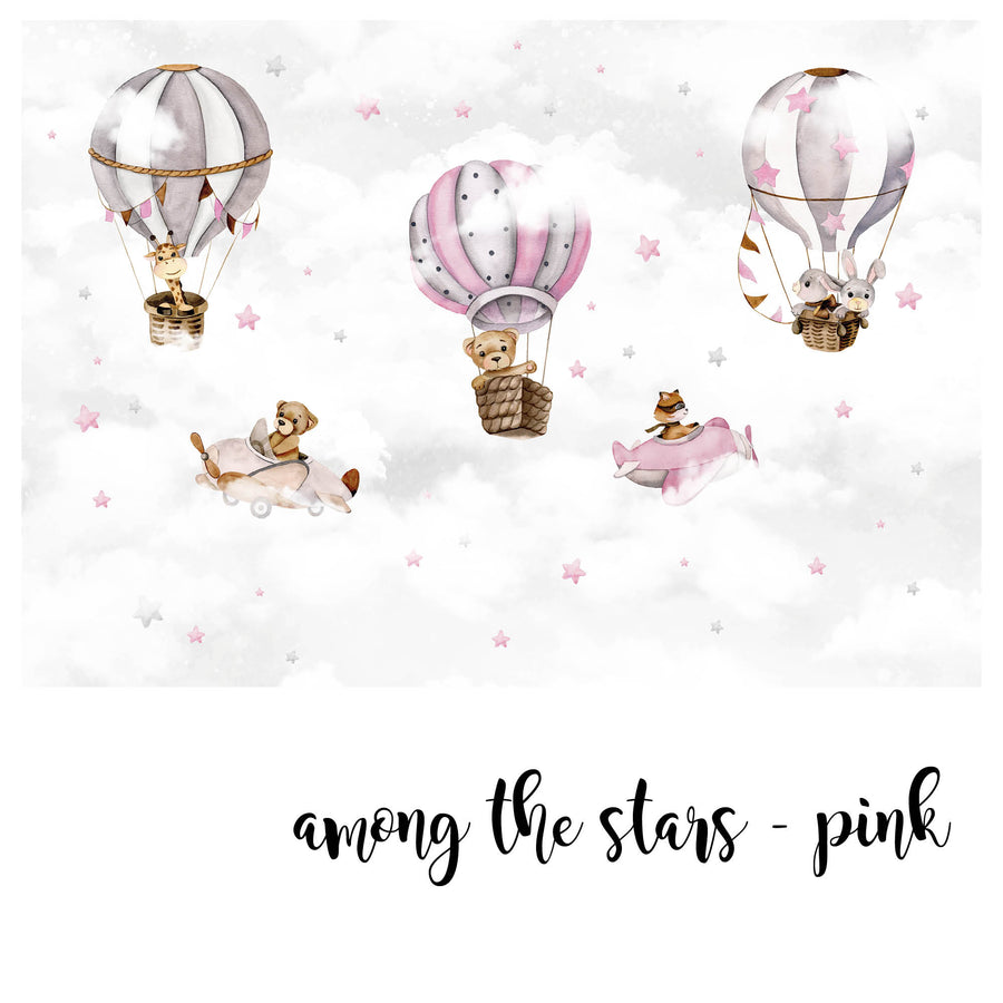 Among The Stars Pink @HIAWorkshop® - Zidna Tapeta - Mural