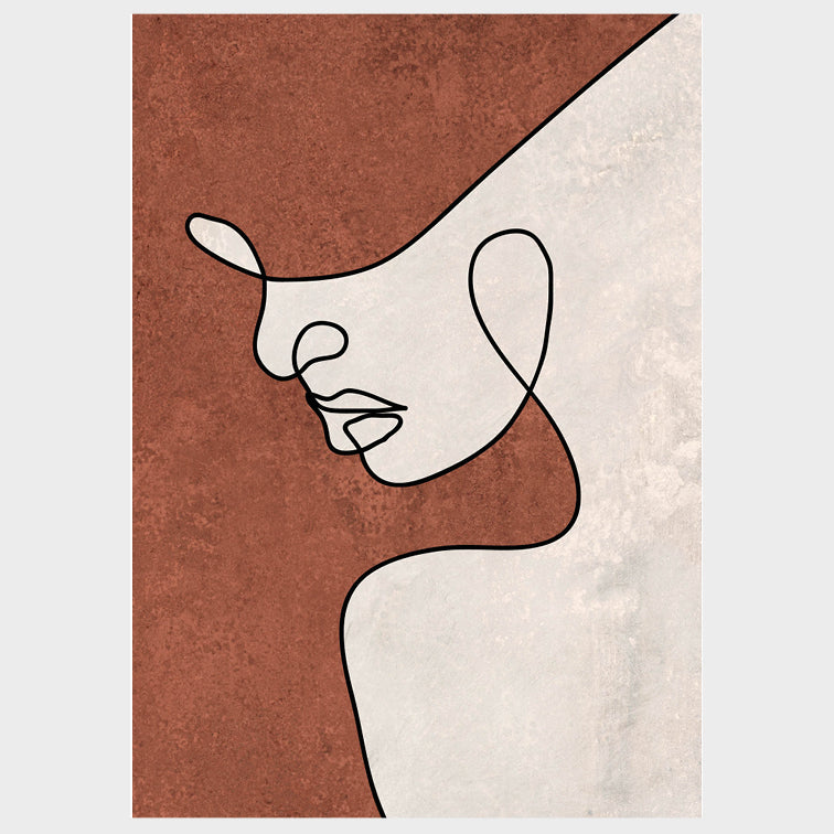 Shape of You Terracotta - Posteri (bez okvira) ili Slike Na Platnu (spremne za na zid)