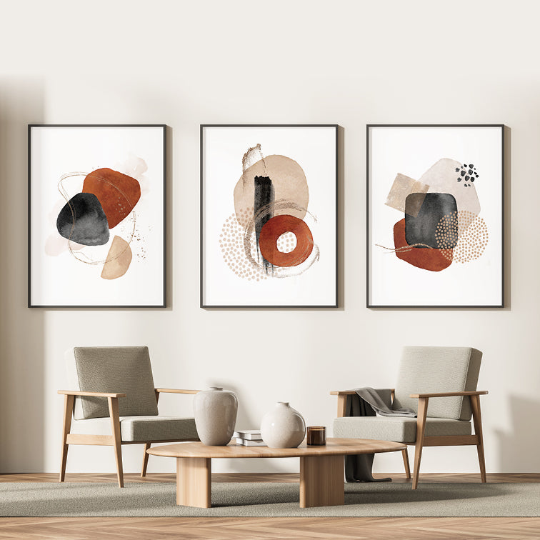 Gentle Abstract Terracotta - Posteri (bez okvira) ili Slike Na Platnu (spremne za na zid)