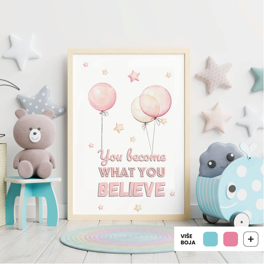 Bunny Swing & Balloons No2 @HIAWorkshop® - ilustracija za dječju sobu