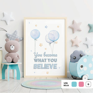 Bunny Swing & Balloons No1 @HIAWorkshop® - ilustracija za dječju sobu