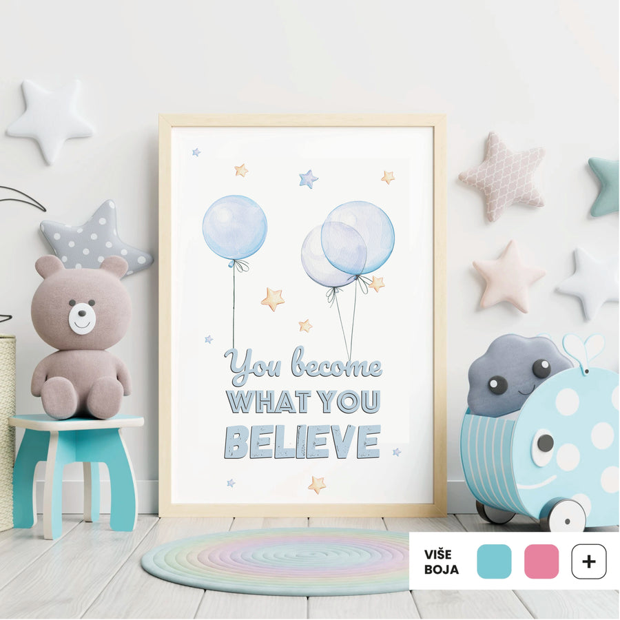 Bunny Swing & Balloons No2 @HIAWorkshop® - ilustracija za dječju sobu