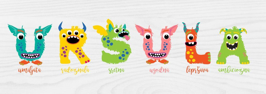 HIA Kids - Monster Name - personalizirana ilustracija