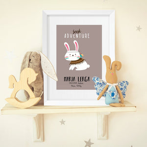 HIA Kids - Seek Adventure Bunny - personalizirana ilustracija