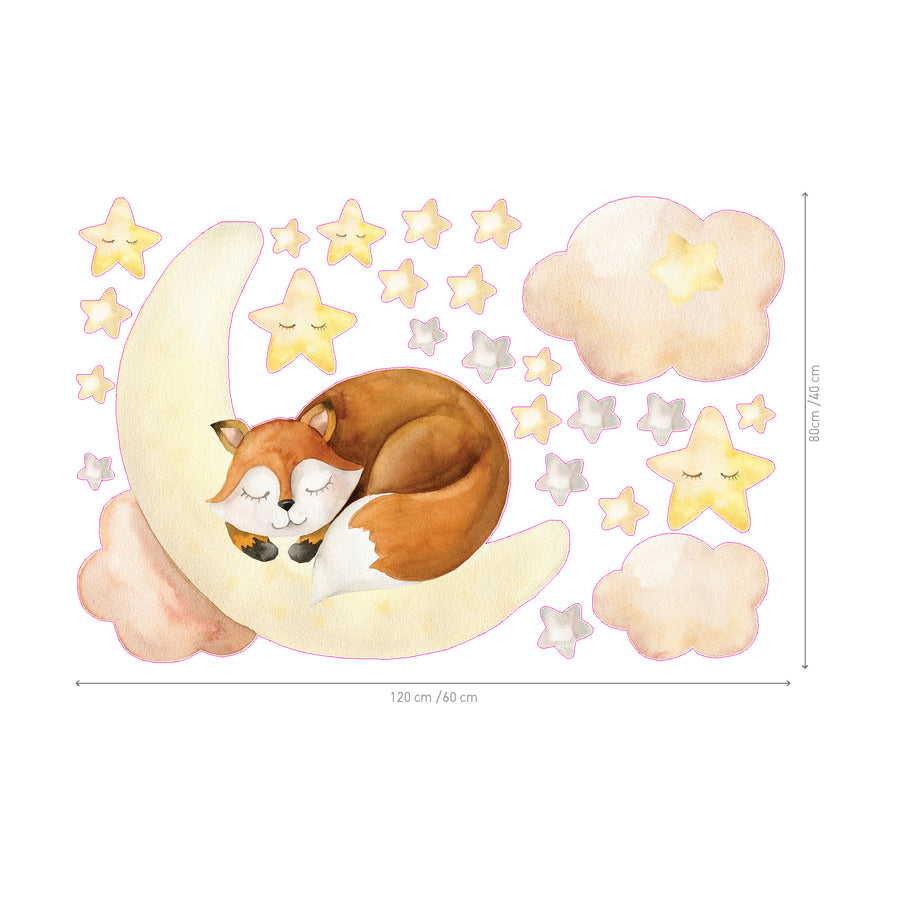 Dreaming Fox @HIAWorkshop® - Naljepnice za zid dječje sobe
