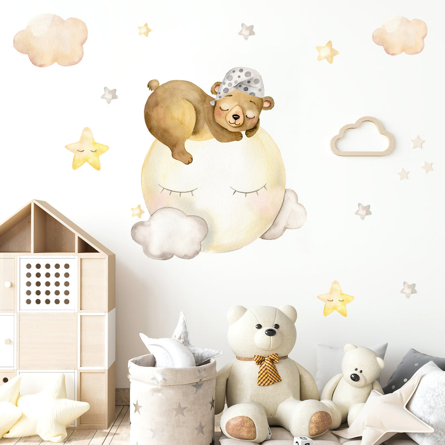 Dreaming Bear @HIAWorkshop® - Naljepnice za zid dječje sobe