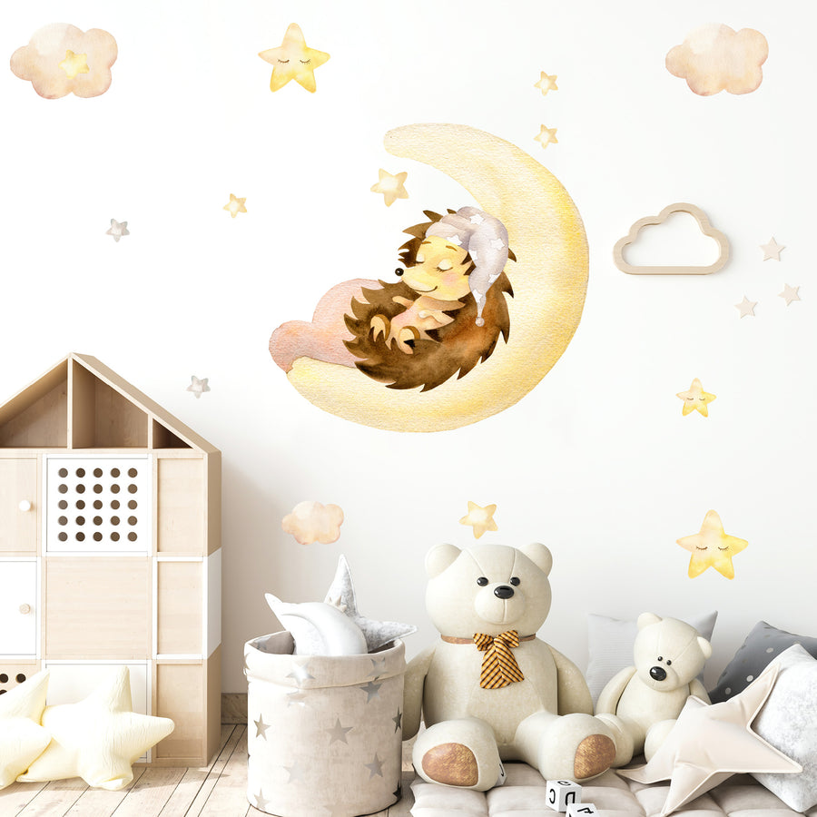 Dreaming Hedgehog @HIAWorkshop® - Naljepnice za zid dječje sobe