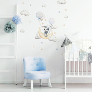 Bunny Balloons @HIAWorkshop® - Naljepnice za zid dječje sobe