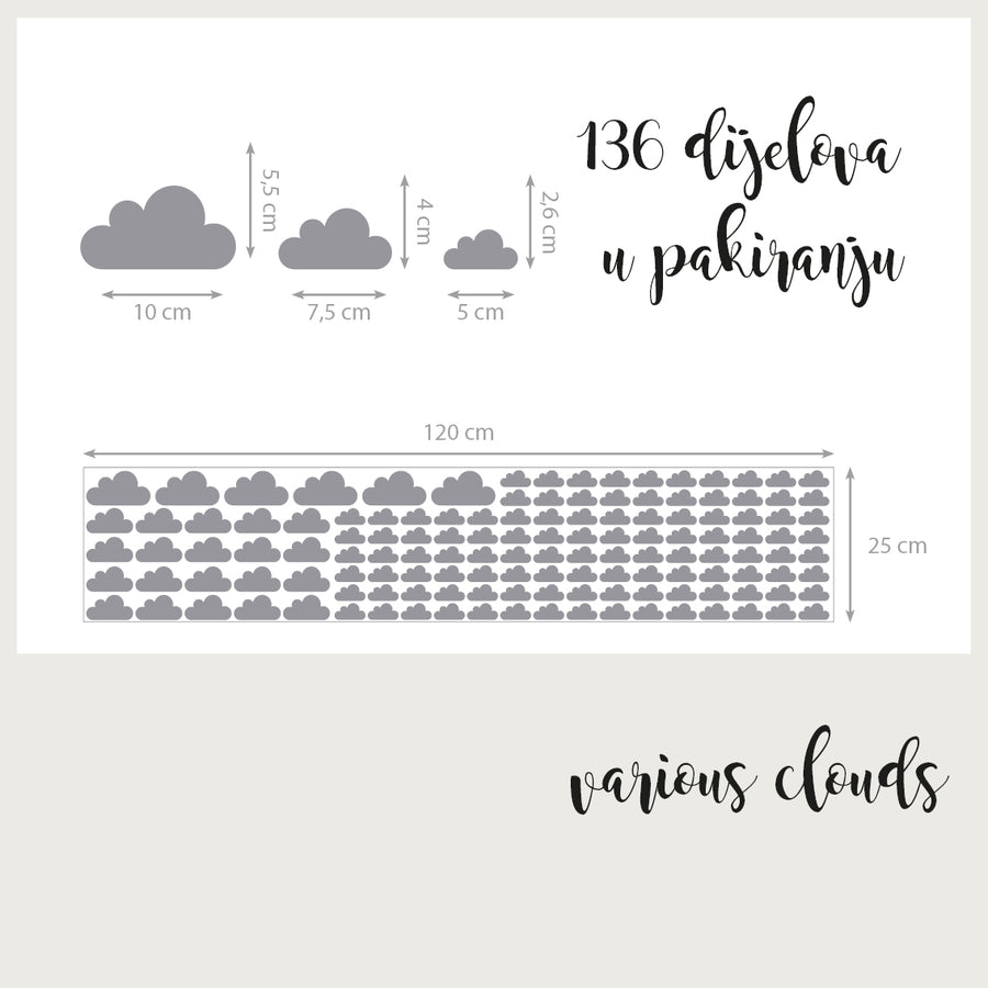Various Clouds - Naljepnice za zid