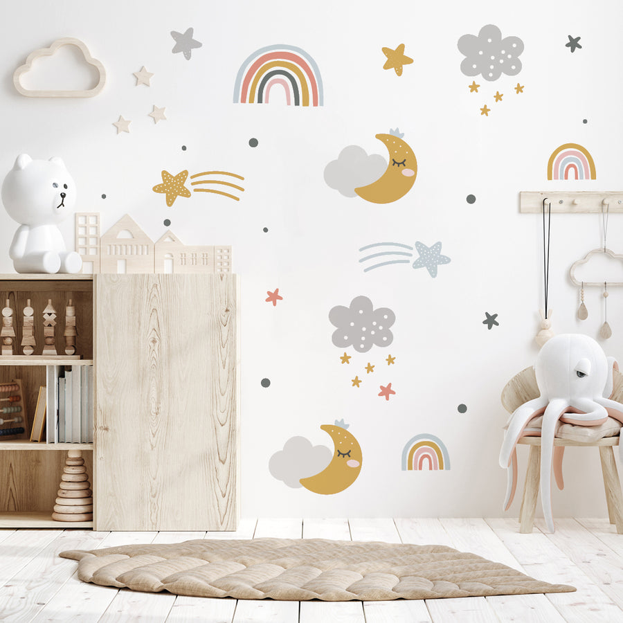 Sleepy Sky - Naljepnice za zid dječje sobe