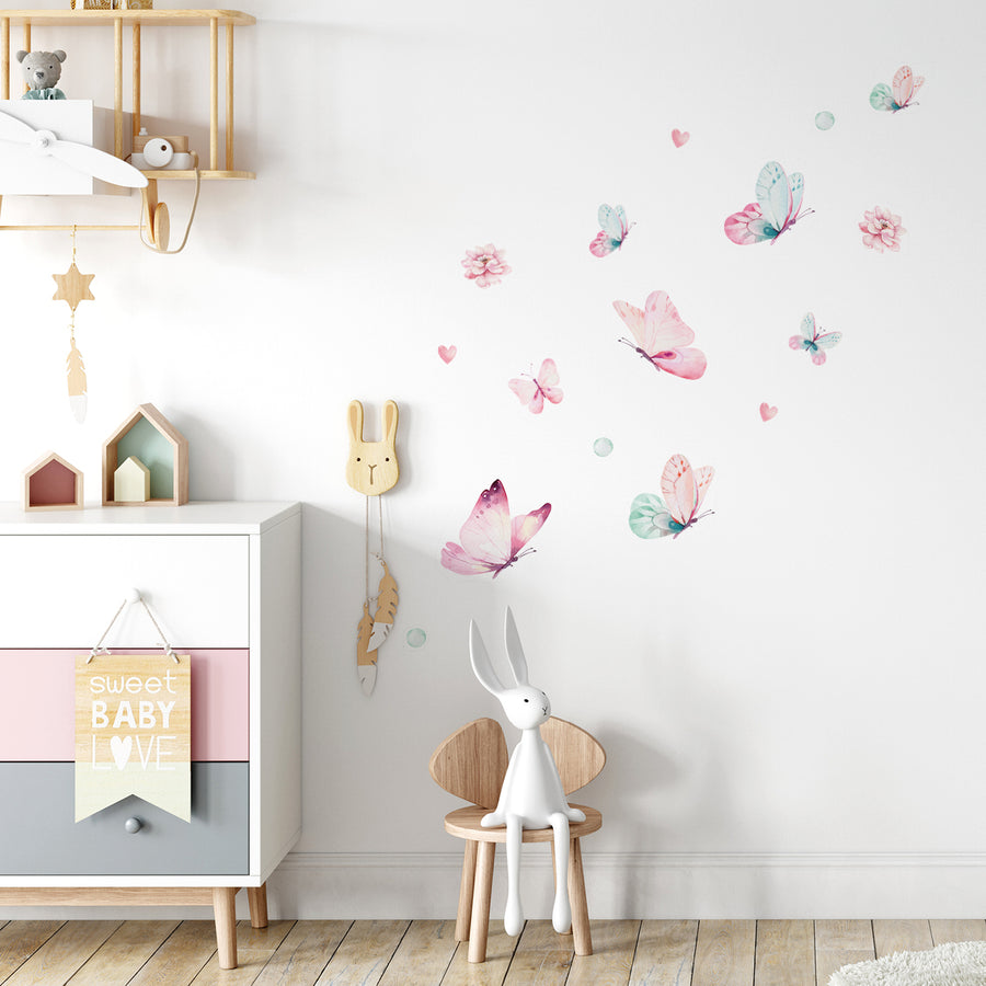 Romantic Butterflies - Naljepnice za zid