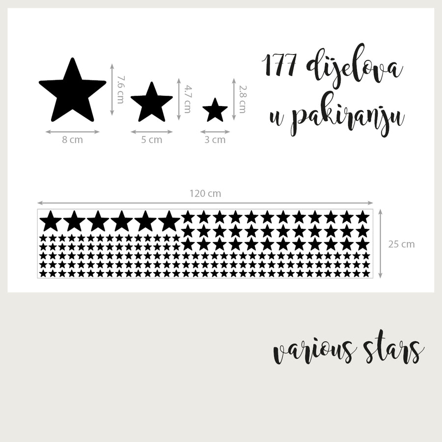 Various Stars - Naljepnice za zid