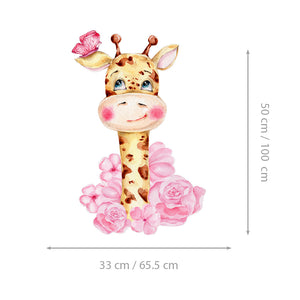 Giraffe In Love - Naljepnice za zid dječje sobe