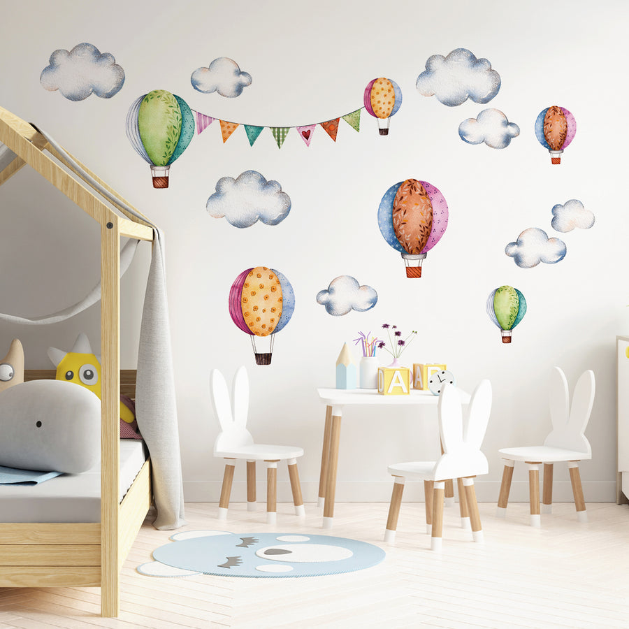 Happy Balloons - Naljepnice za zid dječje sobe
