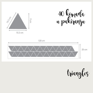 Triangles - Naljepnice za zid