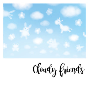 Cloudy Friends - Zidna Tapeta - Mural
