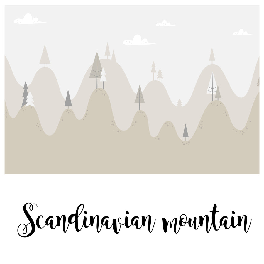 Scandinavian Mountains - Zidna Tapeta - Mural