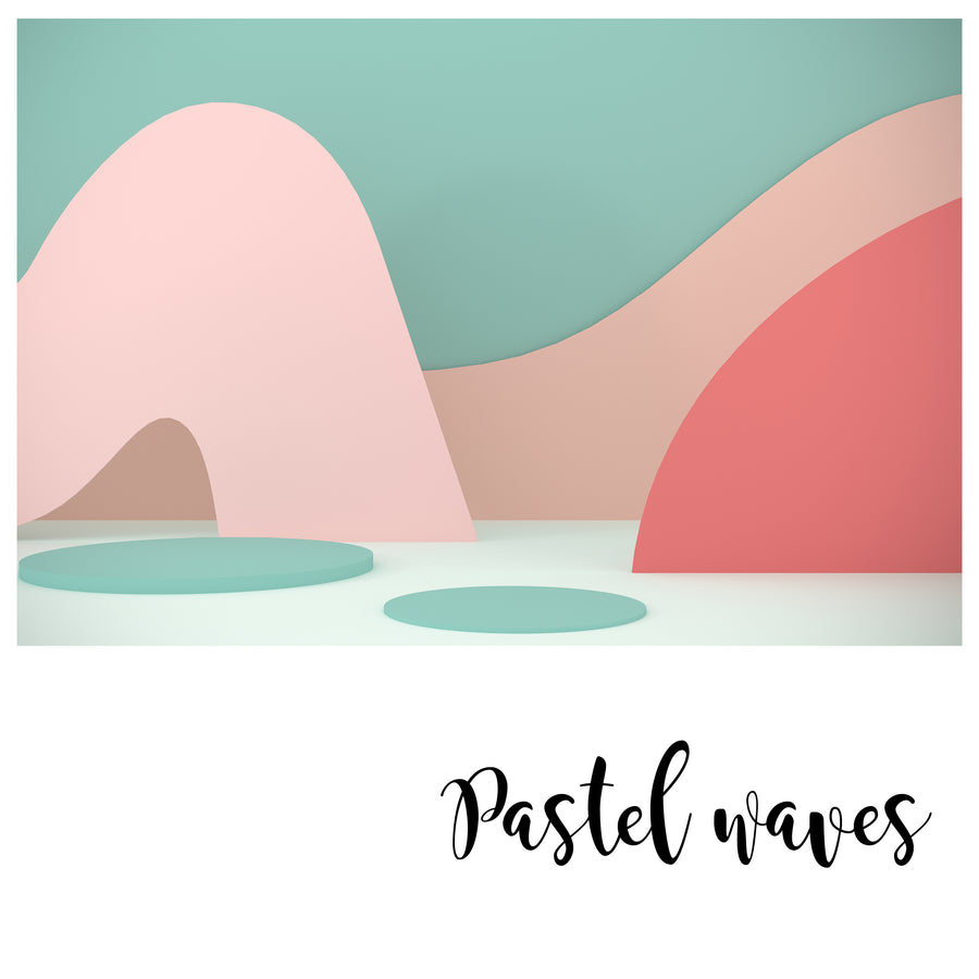 Pastel Waves - Zidna Tapeta - Mural