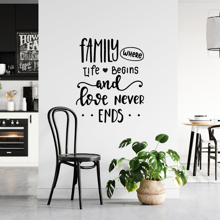 Family - Where Life Begins - Naljepnica za zid