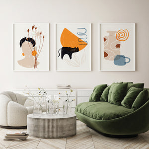 Faceless Color Game Orange - Posteri (bez okvira) ili Slike Na Platnu (spremne za na zid)