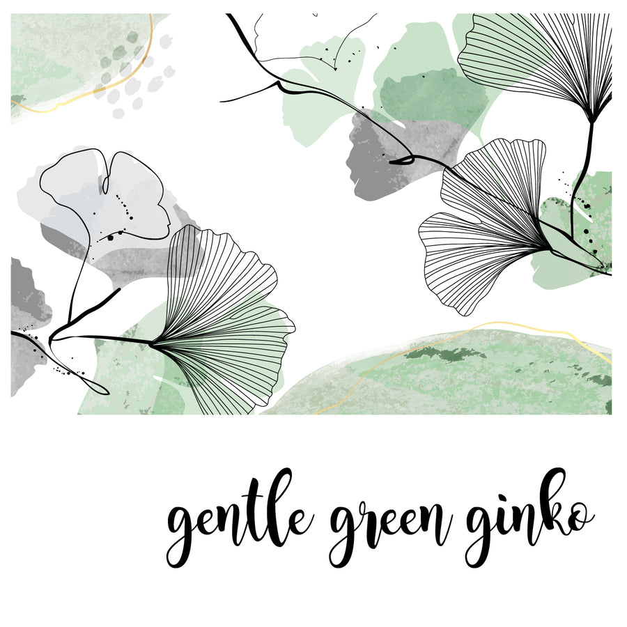 Gentle Green Ginko - Zidna Tapeta - Mural