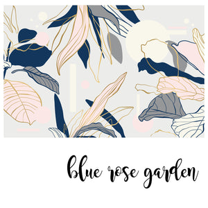 Blue Rose Garden - Zidna Tapeta - Mural