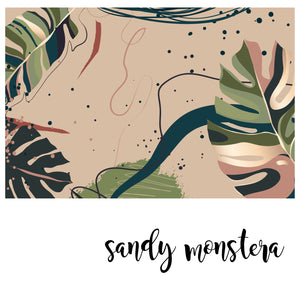 Sandy Monstera - Zidna Tapeta - Mural