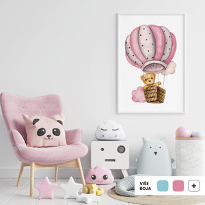 Bear Among the Clouds @HIAWorkshop® - ilustracija za dječju sobu