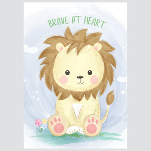 Brave At Heart - ilustracija za dječju sobu