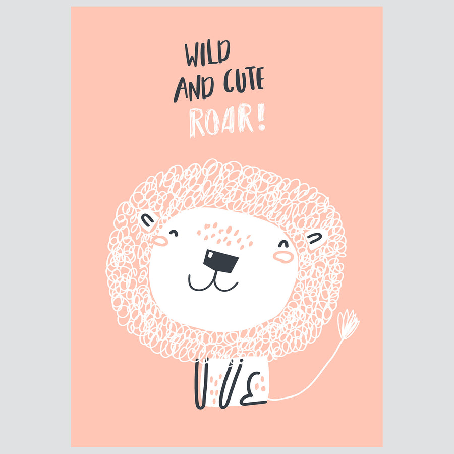 Wild and Cute - ilustracija za dječju sobu