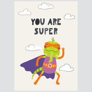 Super Frog - ilustracija za dječju sobu