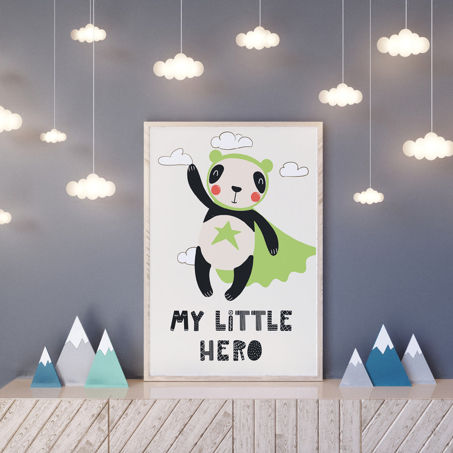 My Little Hero - ilustracija za dječju sobu