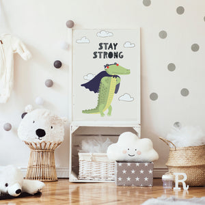 Stay Strong - ilustracija za dječju sobu