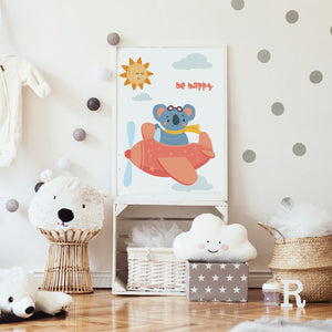 Be Happy - ilustracija za dječju sobu