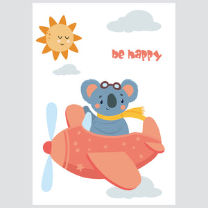 Be Happy - ilustracija za dječju sobu
