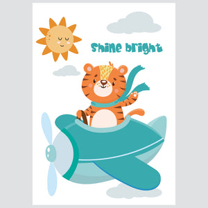 Shining Tiger - ilustracija za dječju sobu