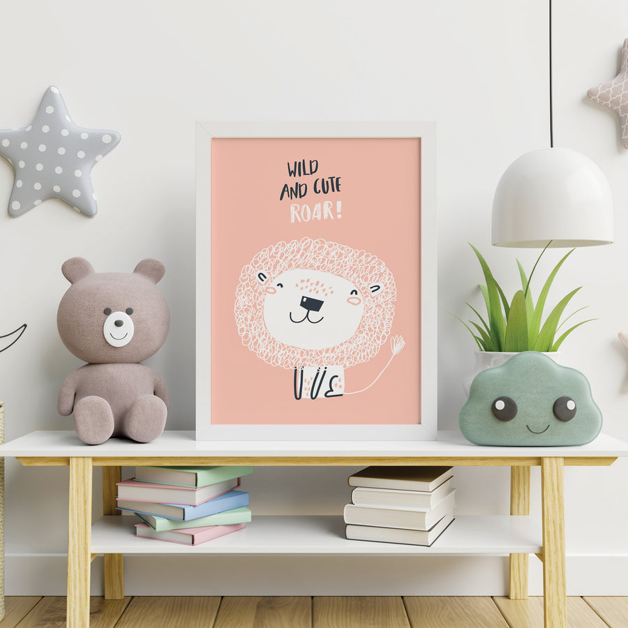 Wild and Cute - ilustracija za dječju sobu
