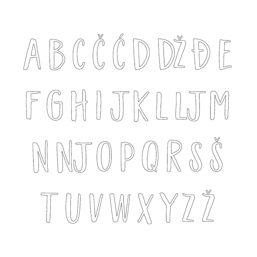 Leona Alphabet - Medium - visina 20 cm
