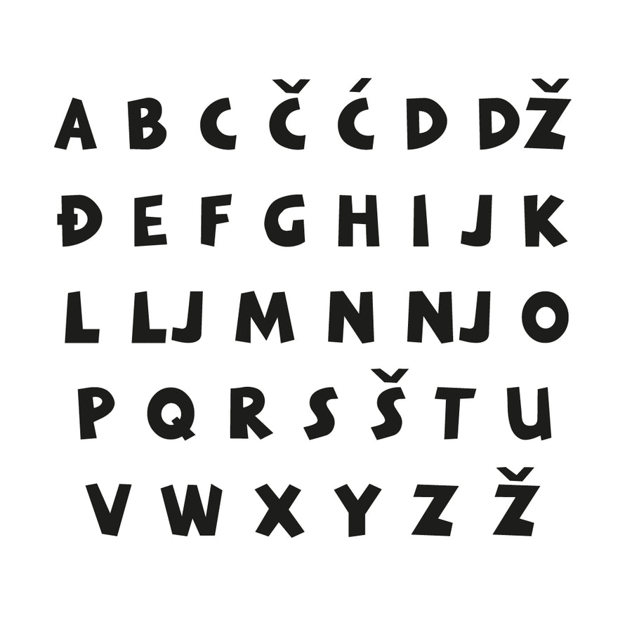 Lovre Alphabet - Small - visina 15 cm