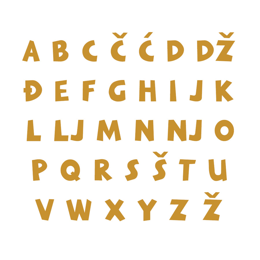 Lovre Alphabet - Medium - visina 20 cm