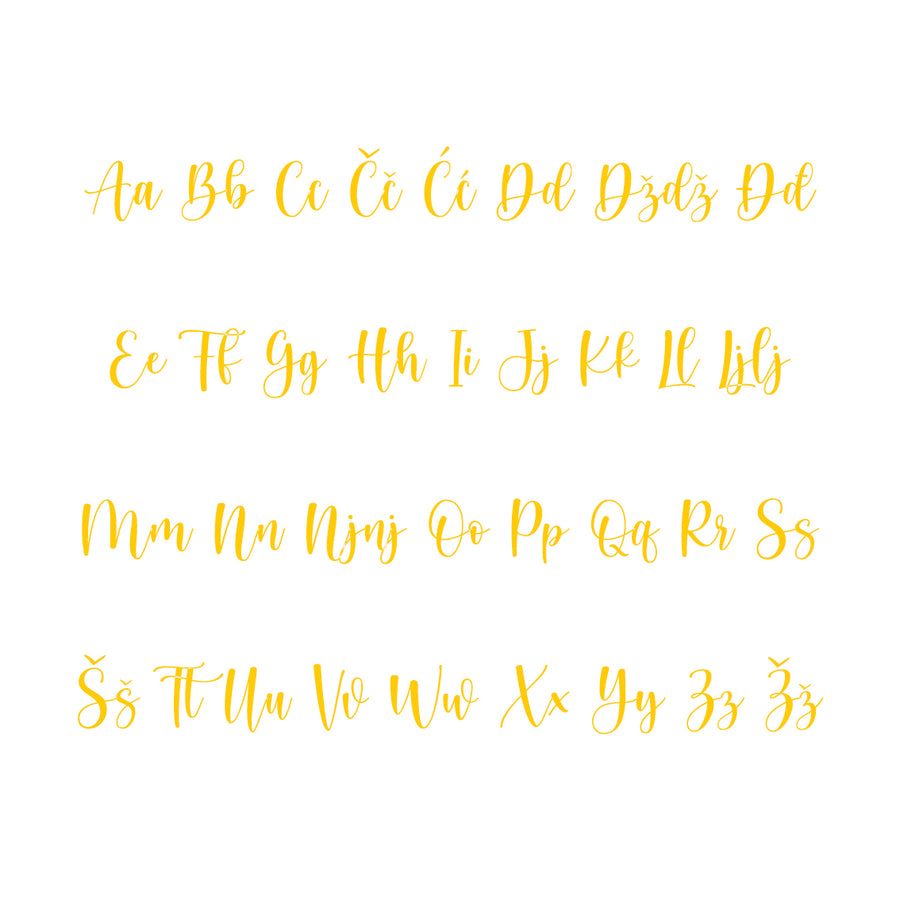 Kristina Alphabet - Medium - visina 20 cm