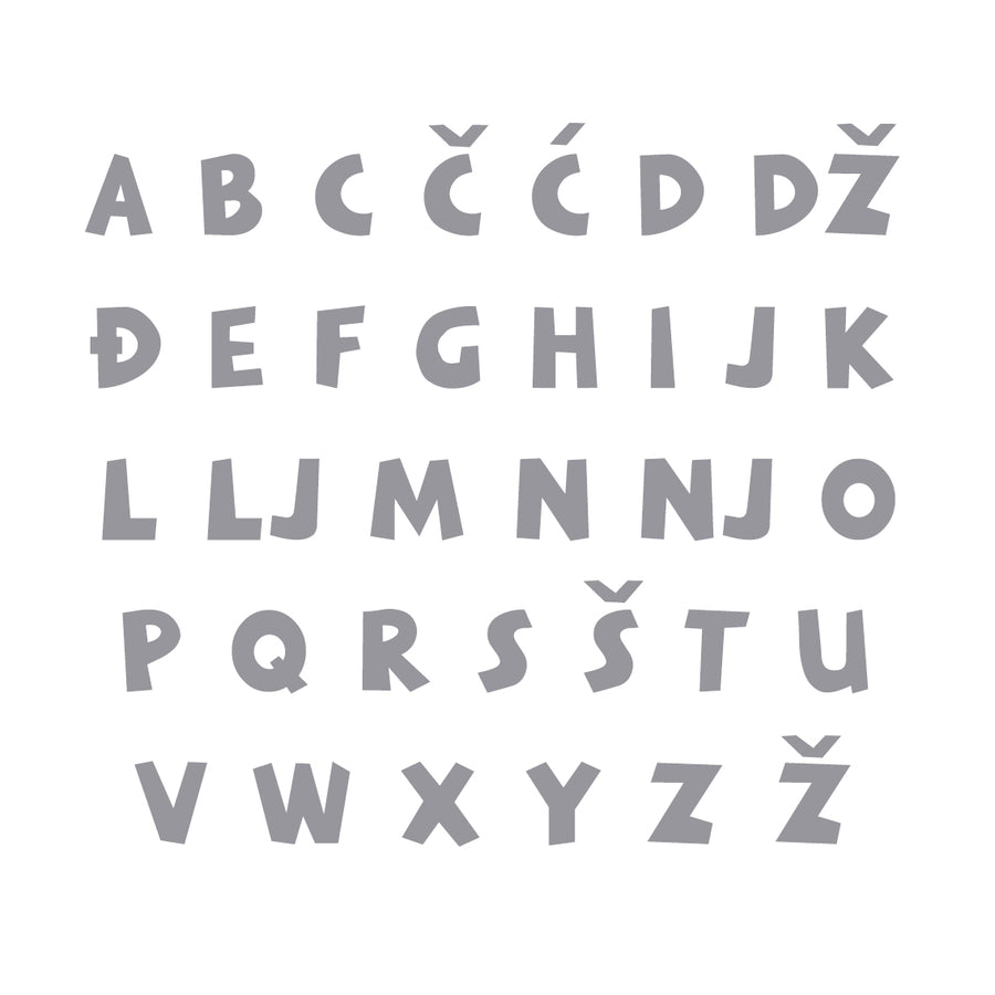 Lovre Alphabet - Medium - visina 20 cm