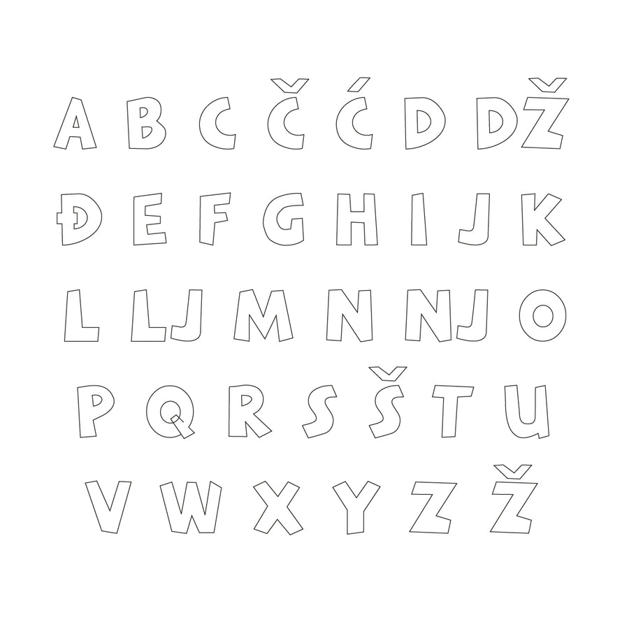 Lovre Alphabet - Small - visina 15 cm