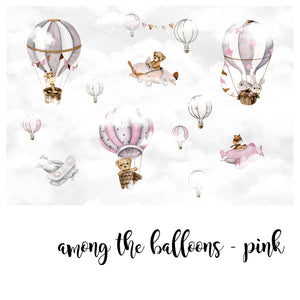 Among The Balloons Pink @HIAWorkshop® - Zidna Tapeta - Mural