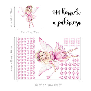 Fairy Tale Pink @HIAWorkshop® - Naljepnice za zid dječje sobe