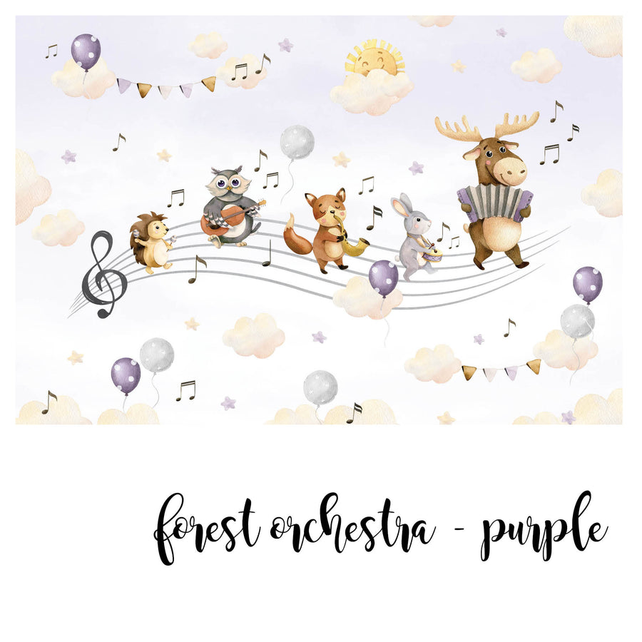 Purple Forest Orchestra @HIAWorkshop® - Zidna Tapeta - Mural