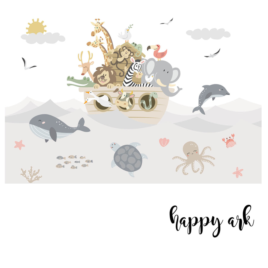 Happy Ark - Zidna Tapeta - Mural