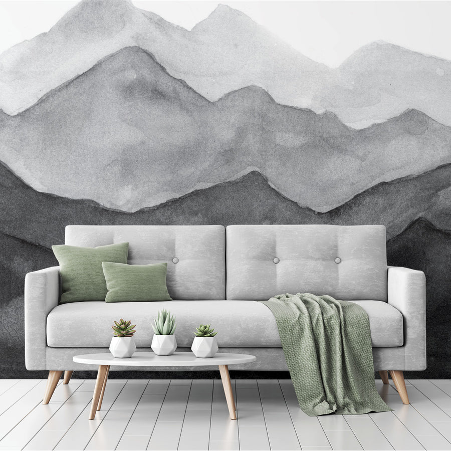 Grey Mountains - Zidna Tapeta - Mural