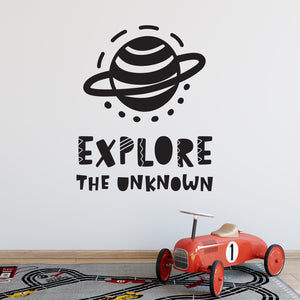 Explore the Unknown - Naljepnica za zid dječje sobe